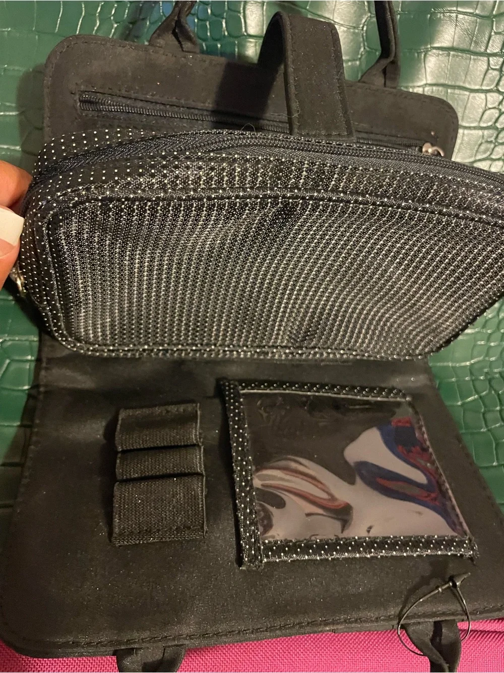 Sephora Black Compact Cosmetic Wristlet
